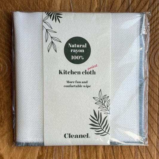 Japońska ściereczka lniana niebieska