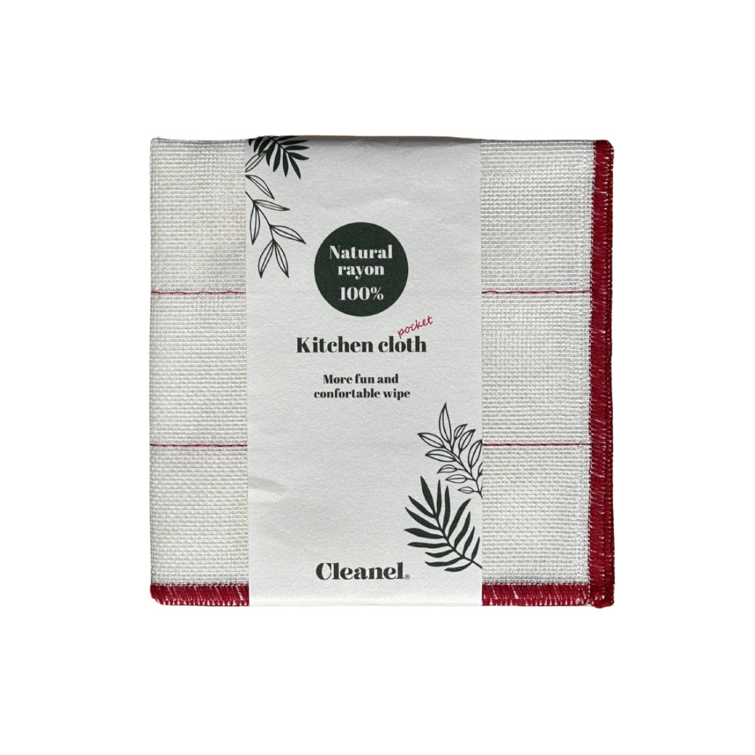 Japońska ściereczka lniana czerwona