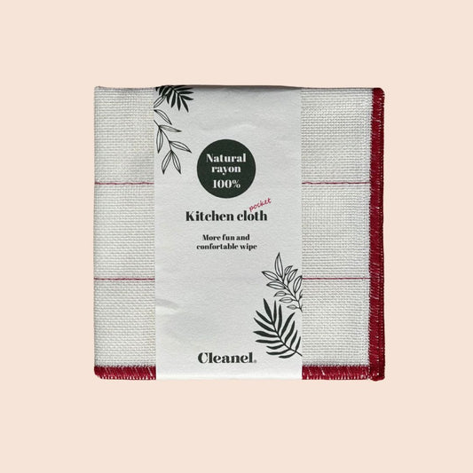 Japońska ściereczka lniana czerwona